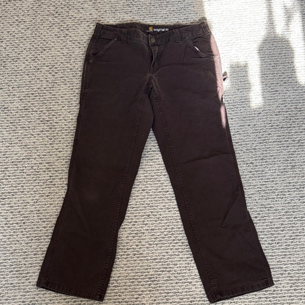 Carhartt Women's Vintage Straight Leg Cargo Pants - Dark Brown
